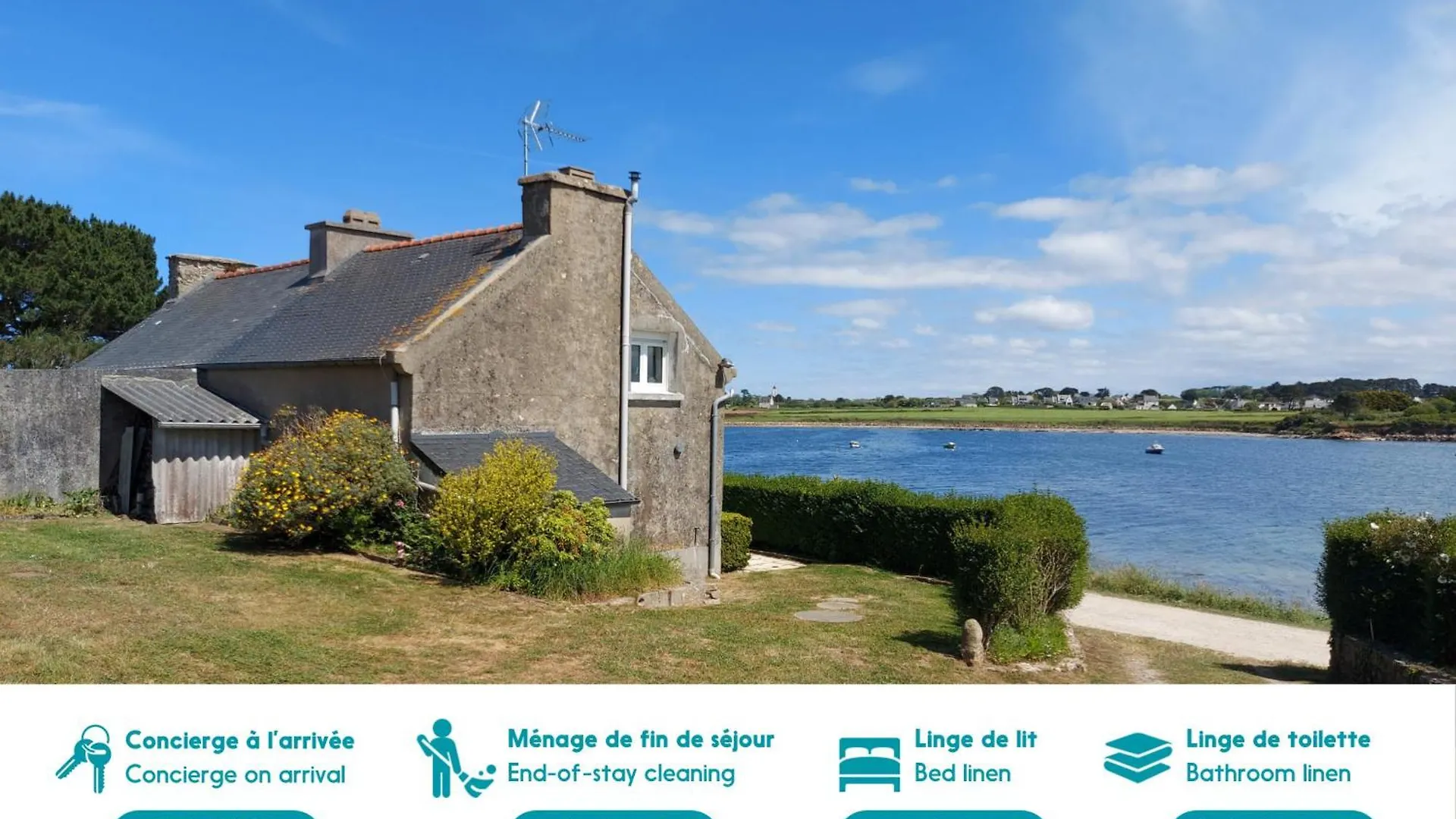 Vue Mer - Maison Avec Jardin Pour 2 Plouguerneau 0*,